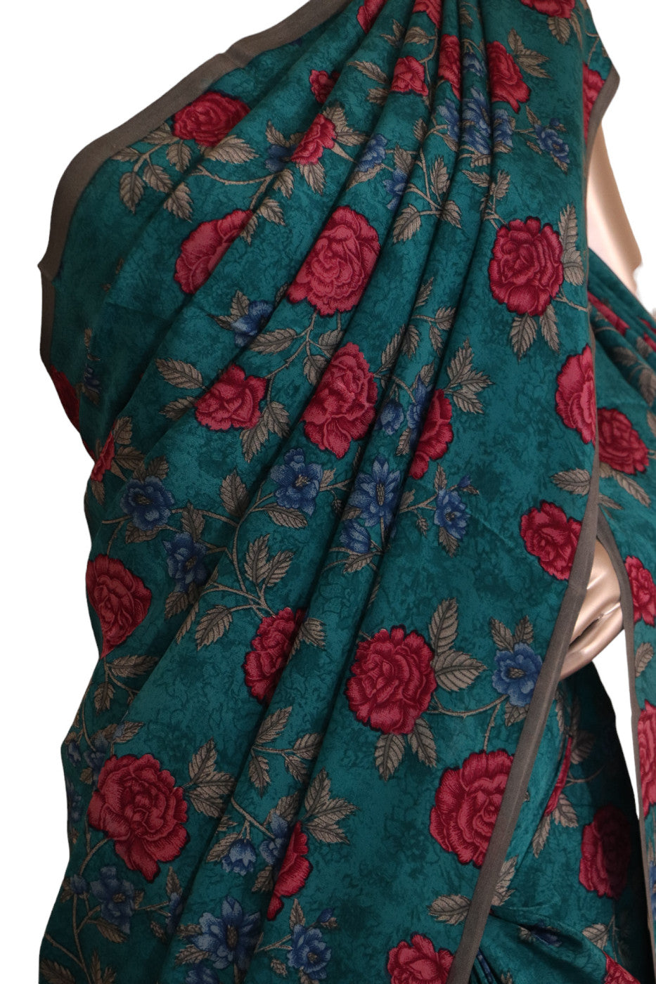Exclusive Floral Pure Crepe Silk Saree AJ205472