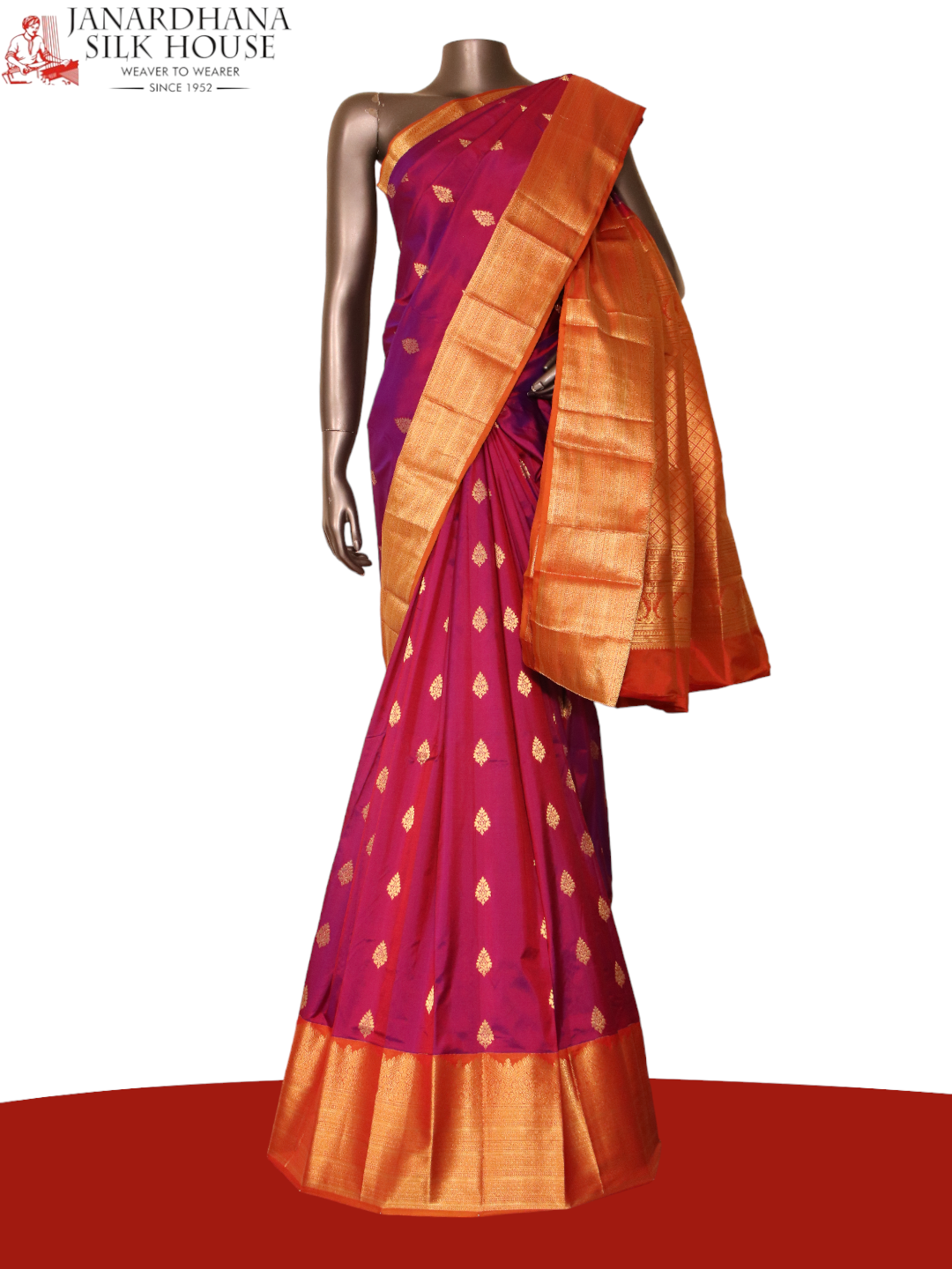 Traditional Grand Wedding South Silk Saree AJ209855