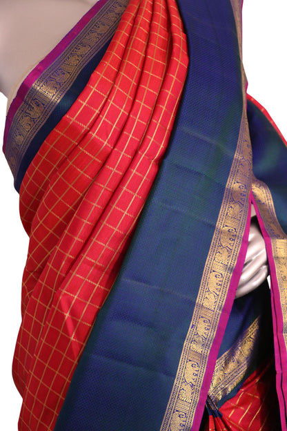 Pure Handloom Kanjeevaram Silk Saree AK213403