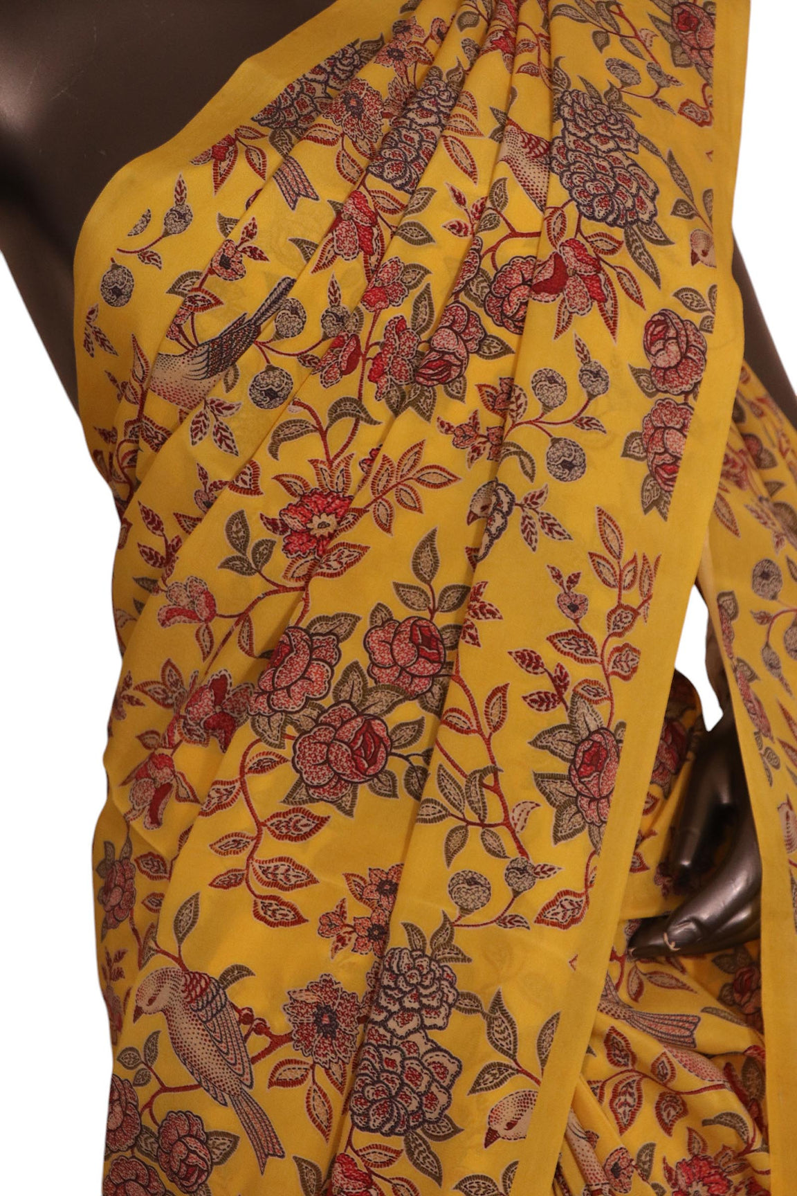 Floral Pure Crepe Silk Saree AK210961