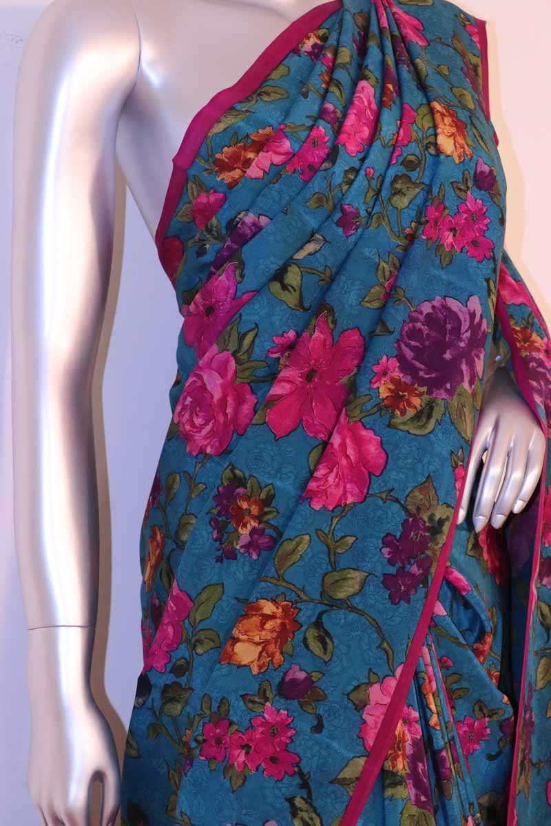 Exclusive Floral Crepe Silk Saree AH204318