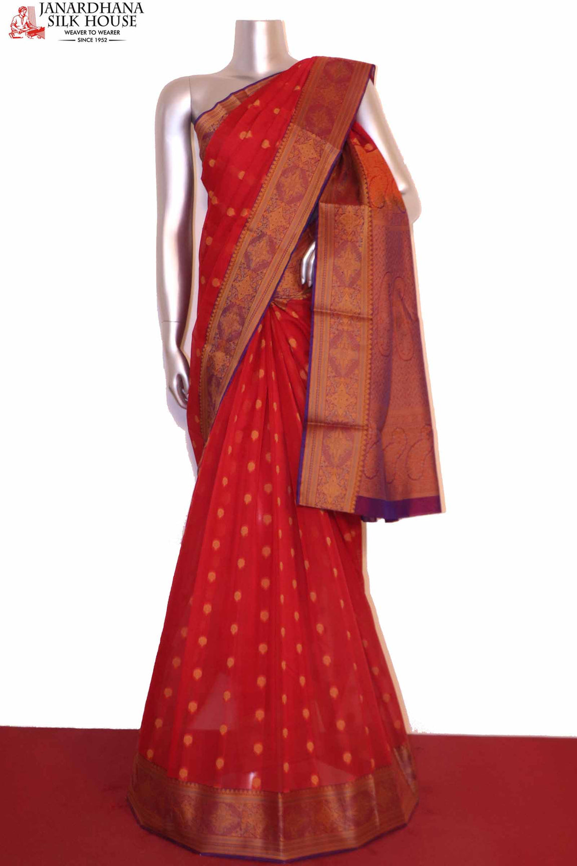 Exclusive Thread Weave Silk Cotton Saree AH201035