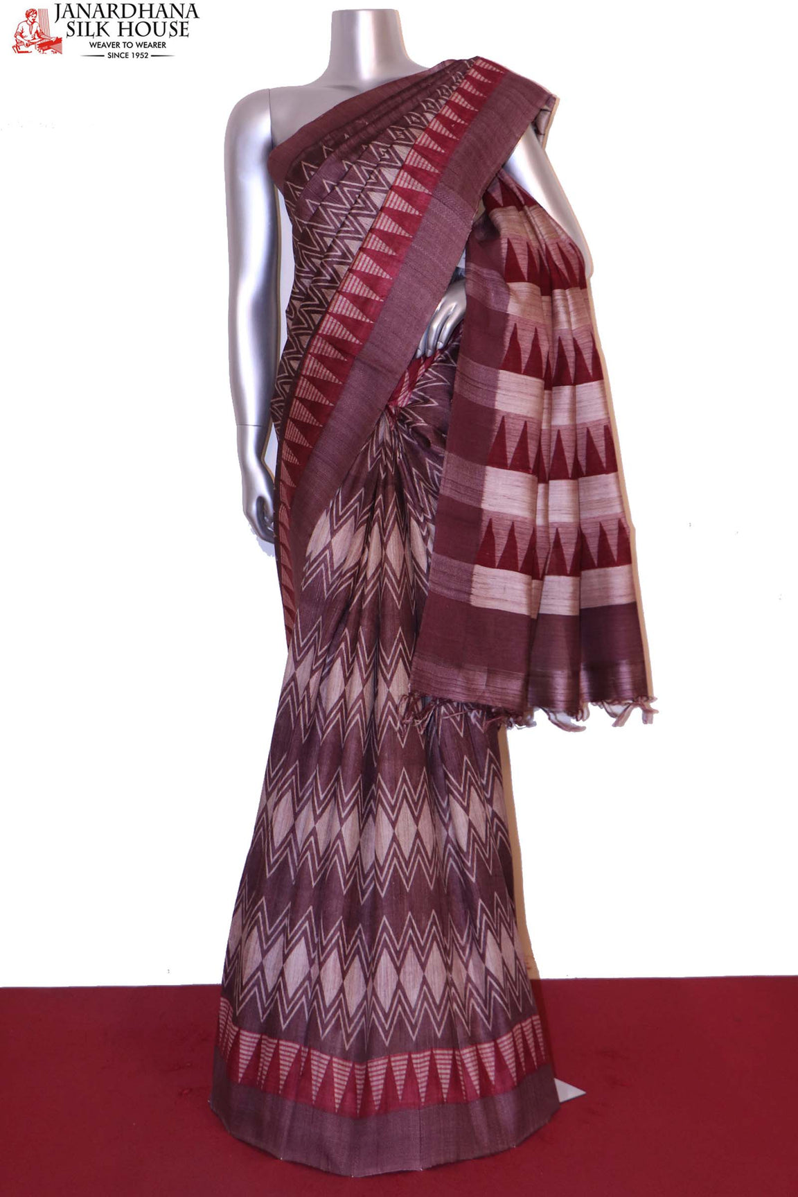 Pure Tussar Silk Saree AI207375