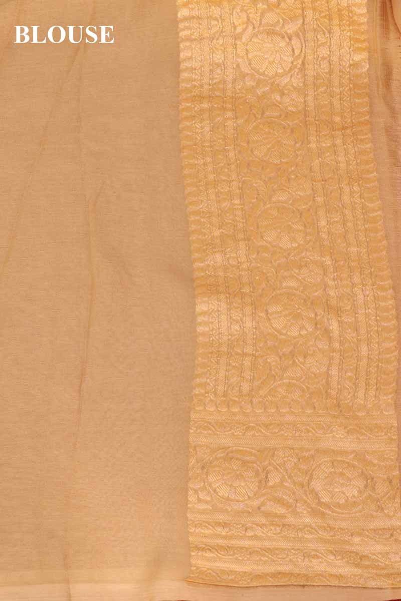 Exclusive Butta Contrast Banarasi Georgette Silk Saree AG211035