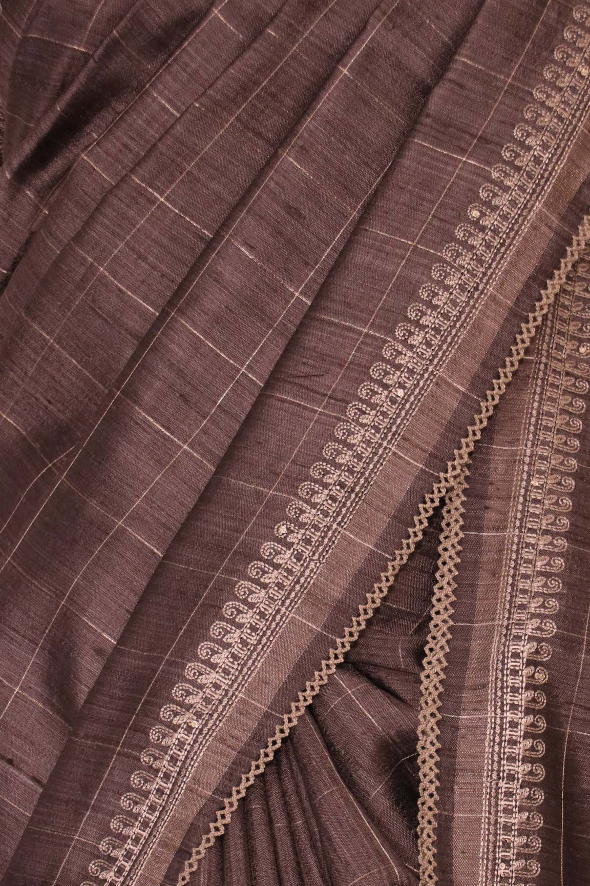Handloom Pure Tussar Silk Saree AL209556