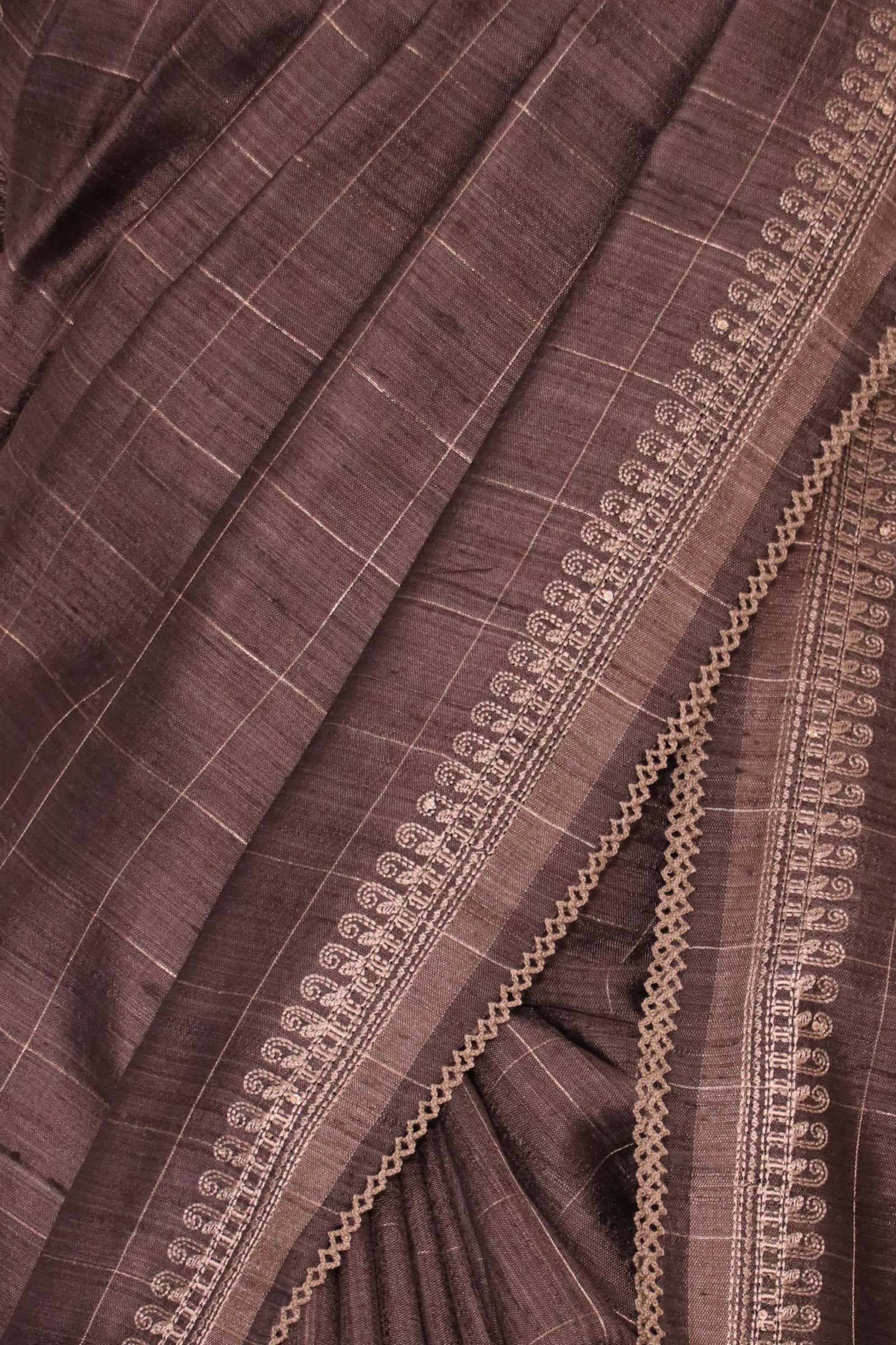 Handloom Pure Tussar Silk Saree AL209556