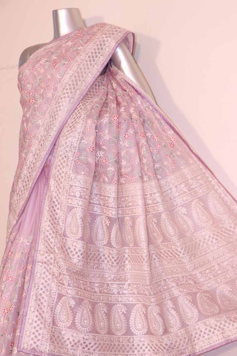 Designer Pure Silk Tussar Kota Embroidery Saree AI202834