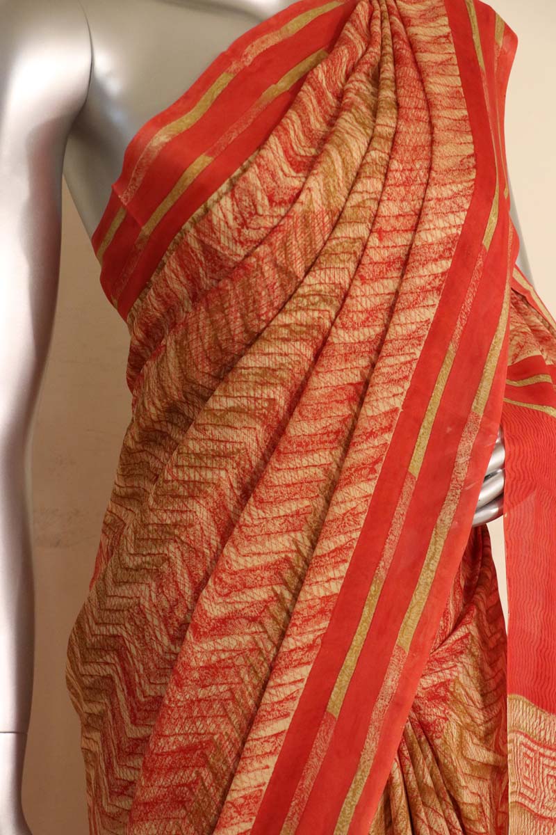 Printed Art Silk Saree AJ200799