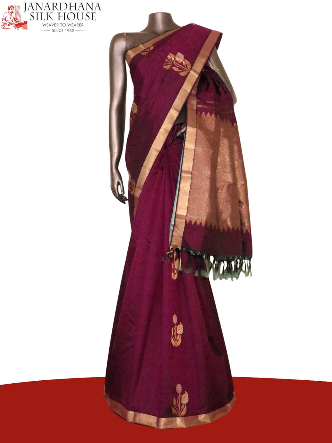 Pure Handloom Kanjeevaram Silk Saree AK212635