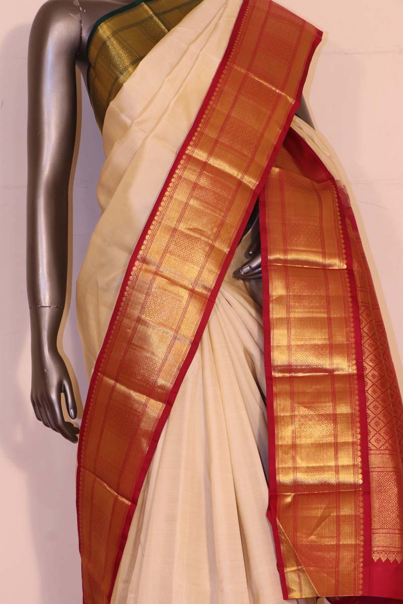 Ganga Jamuna Kanchipuram Silk Saree AG210947