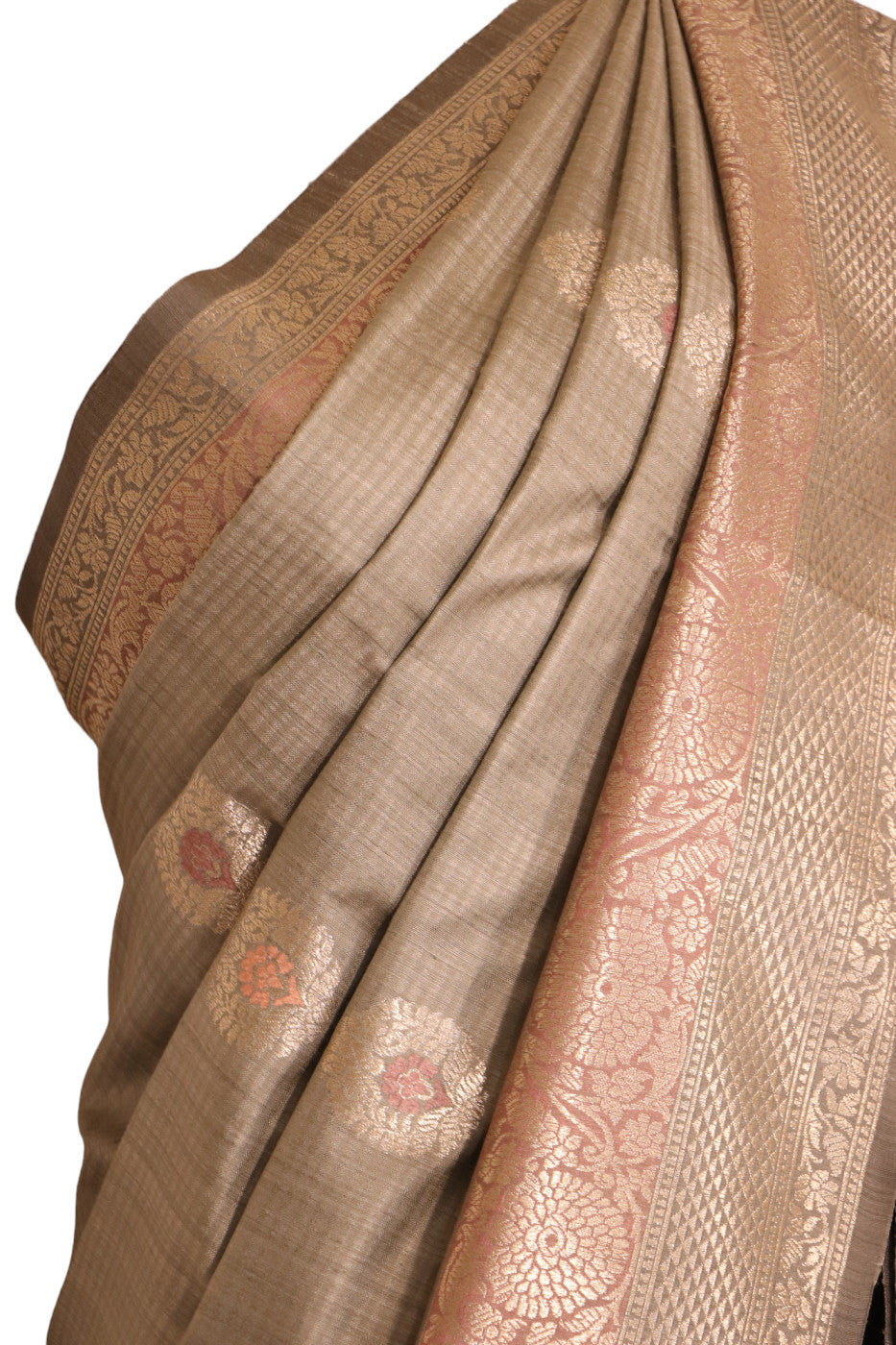 Pure Handloom Meenakari Soft Tussar Silk Saree AJ206373