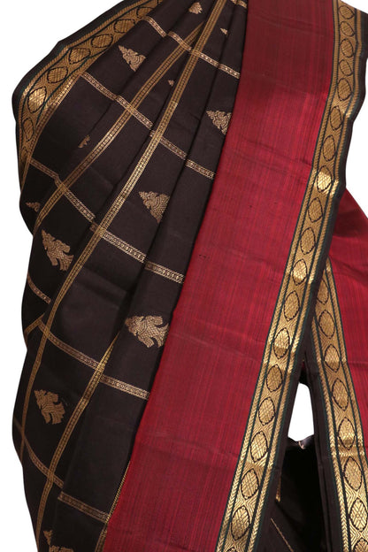 Pure Handloom Kanjeevaram Silk Saree AL202838
