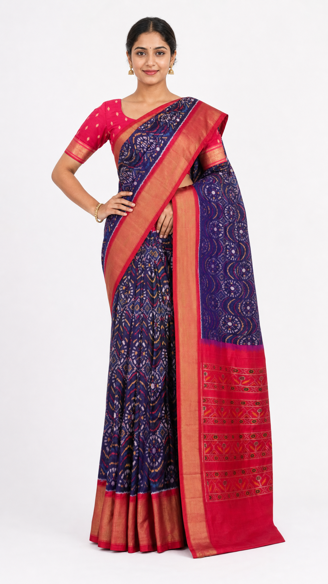pure handloom patola ikat silk saree al211726