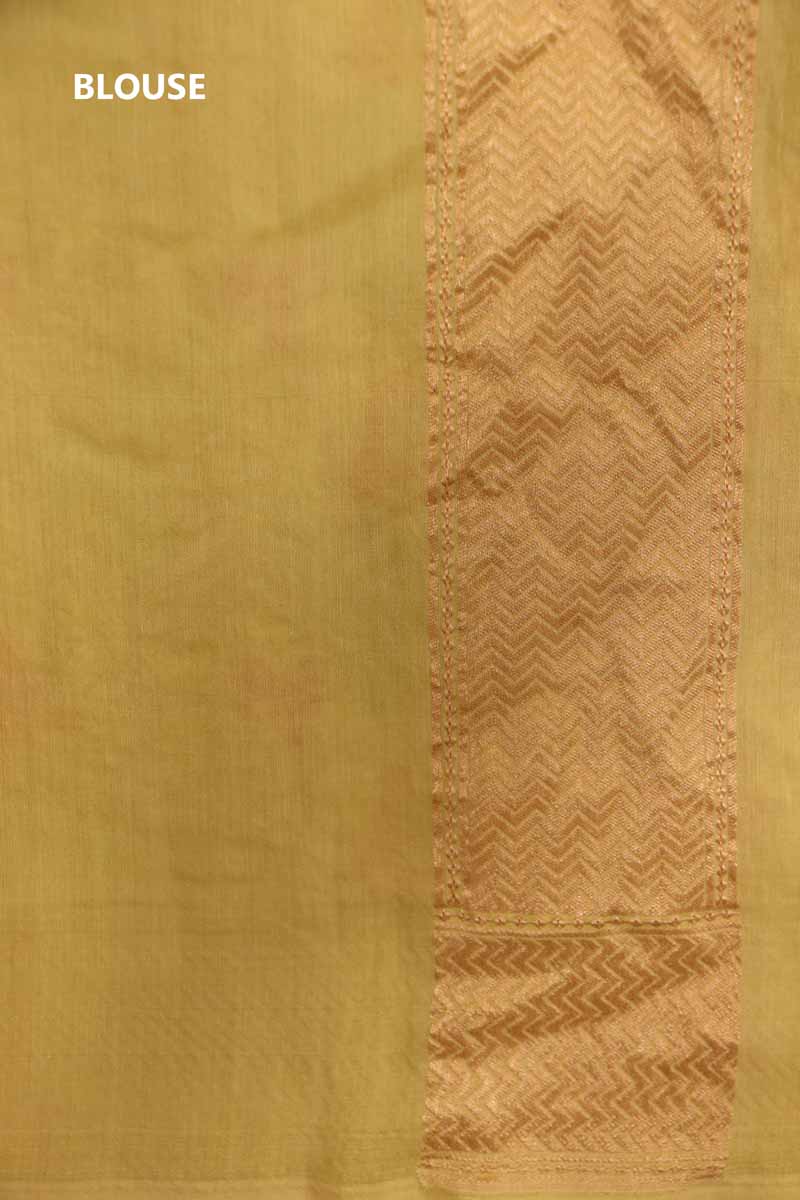 Meenakari Floral Handloom Tussar Silk Saree AJ202481