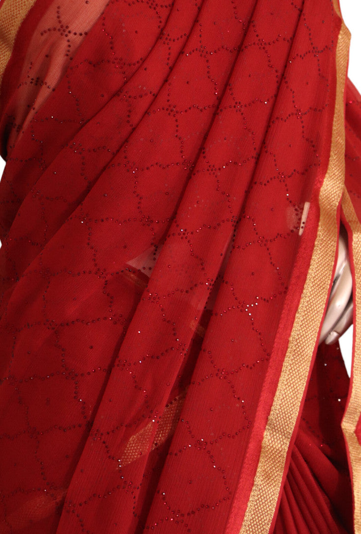 Designer Party Wear Pure Silk Chiffon AJ211807