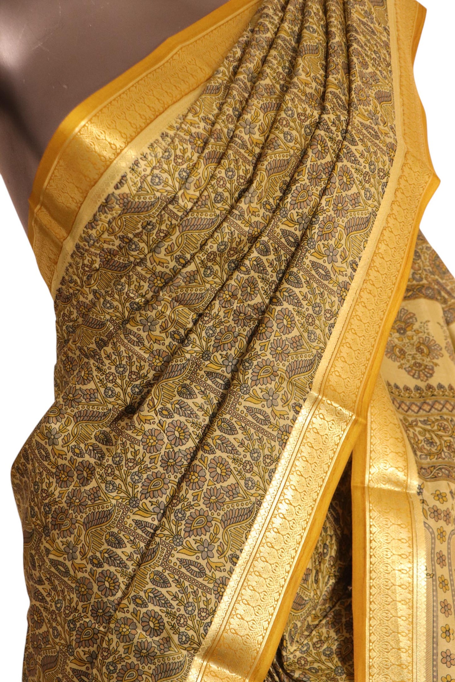 pure abstract printed silk saree ak202439