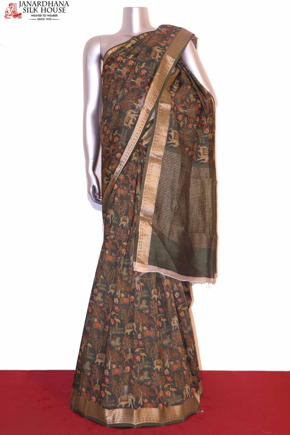Handloom Pure Tussar Silk Saree AI201938