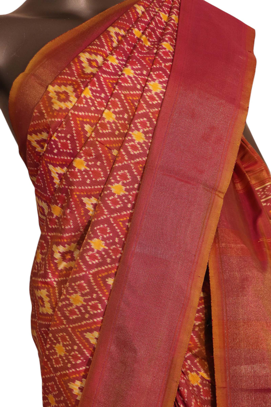 Pure Handloom Patola Ikat Silk Saree AK207277