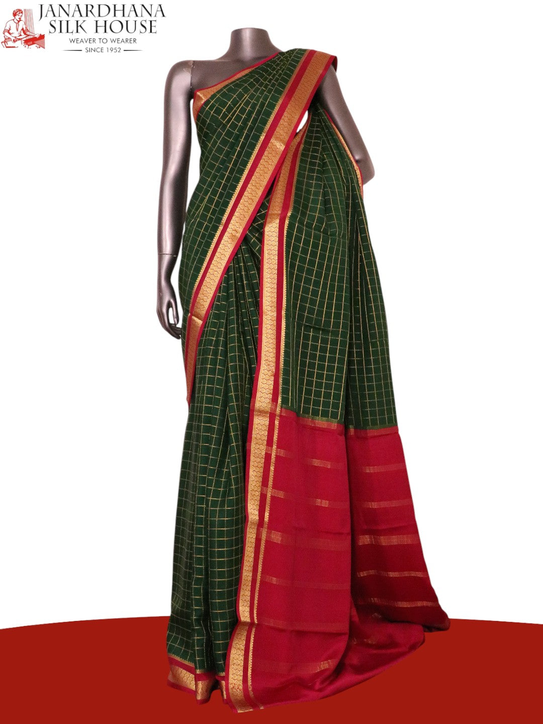 Pure Mysore Crepe Silk Saree AL211342