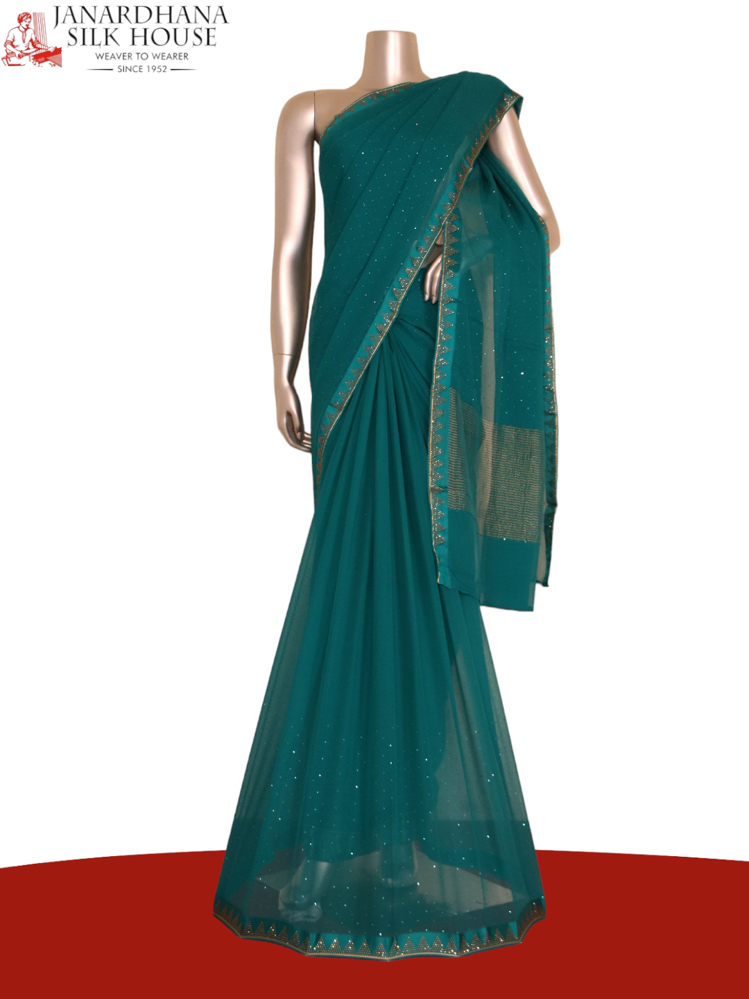 Exclusive Embroidery Pure Silk Chiffon AJ211848