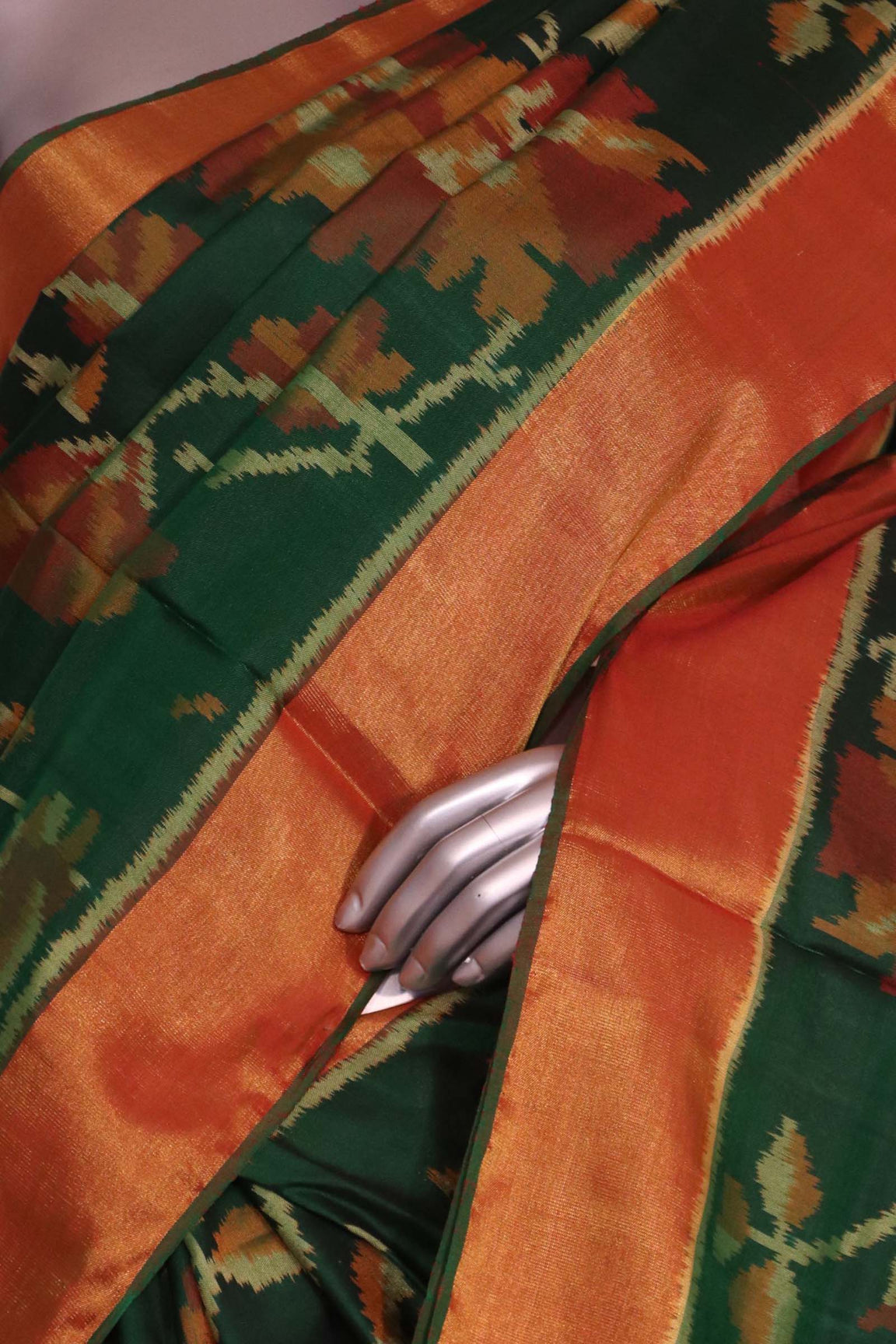 Pure Handloom Patola Ikat Silk Saree AK212359