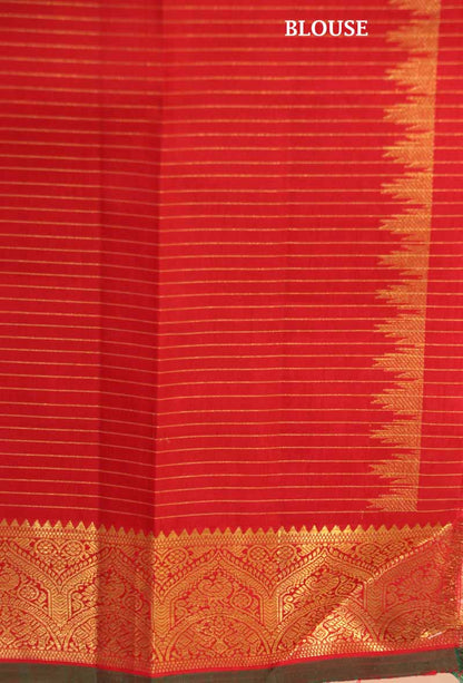 Bridal Zari Checks Kanjeevaram Silk Saree AI215089