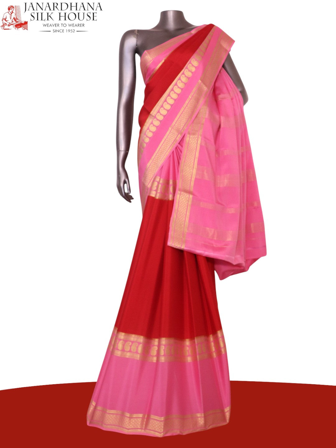 Pure Mysore Crepe Silk Saree AL212234