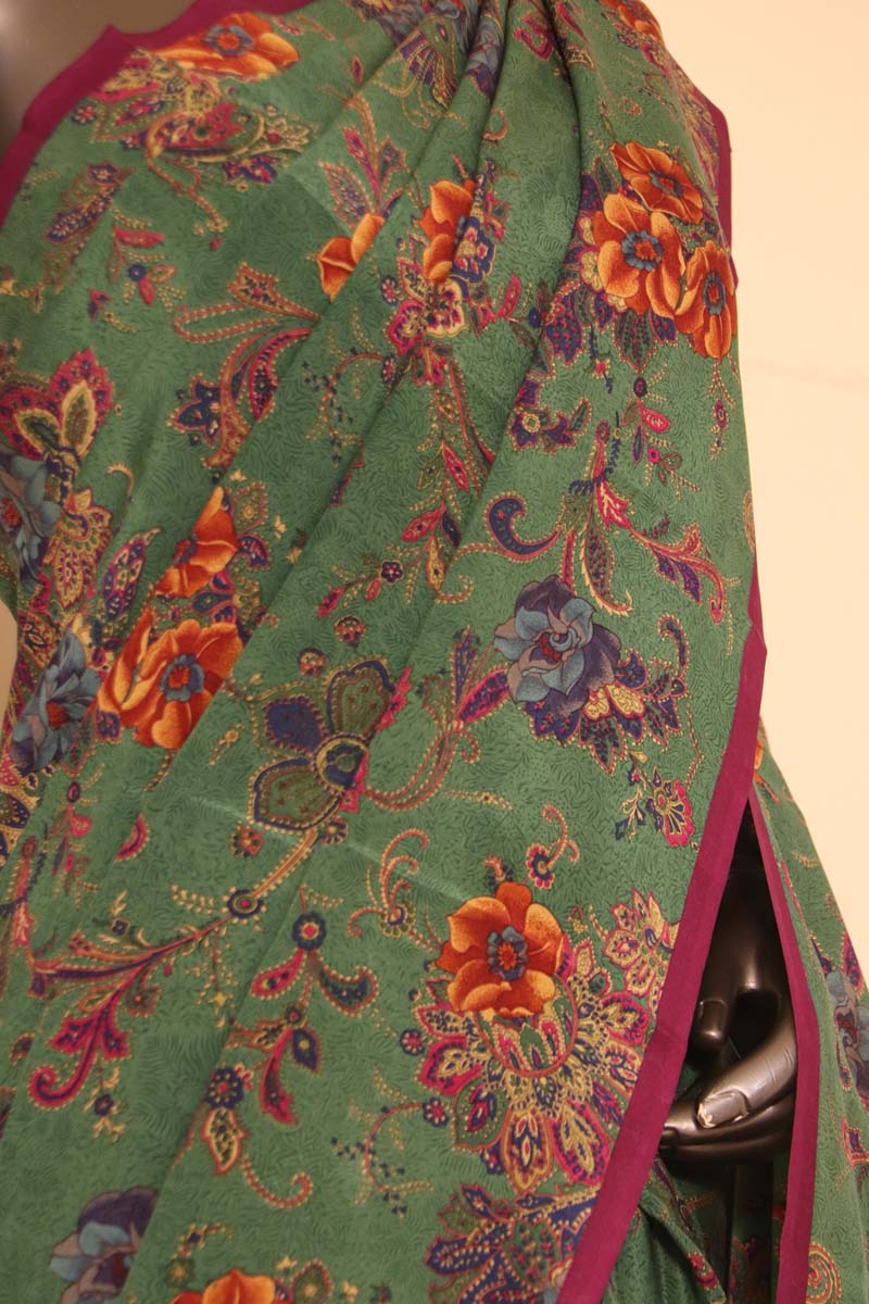 Printed Pure Crepe Silk Saree AI209571