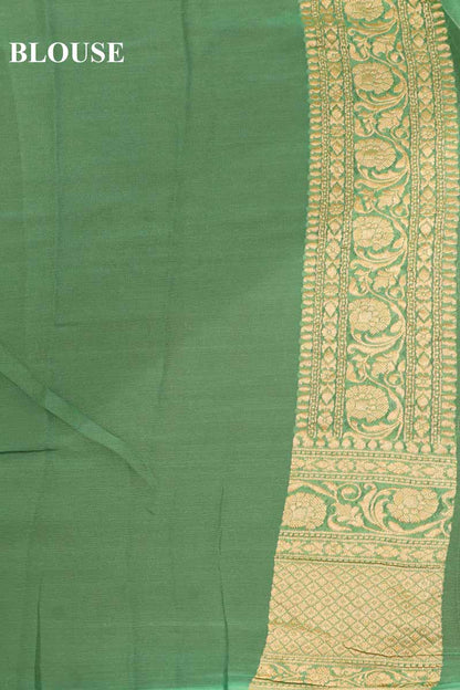 Exclusive Butta Contrast Banarasi Georgette Silk Saree  AG211044