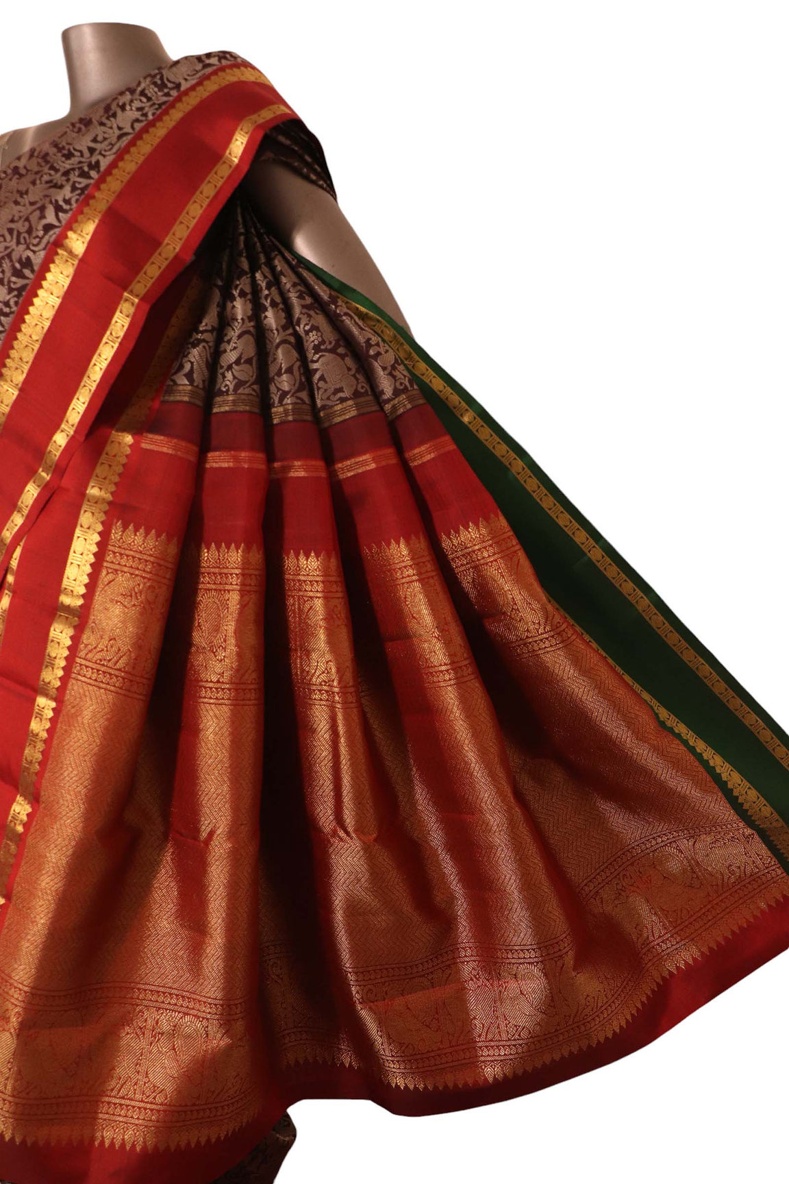 Exclusive Handloom Wedding Kanjeevaram Silk Saree AK204824