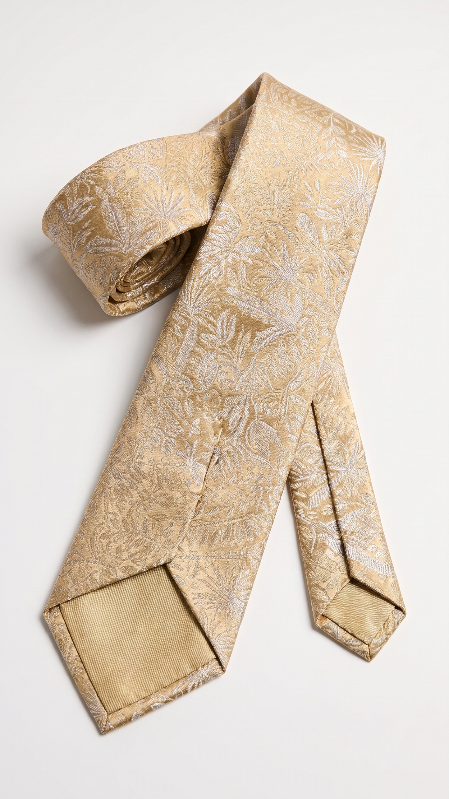 silk tie am201216 - opened back construction view
