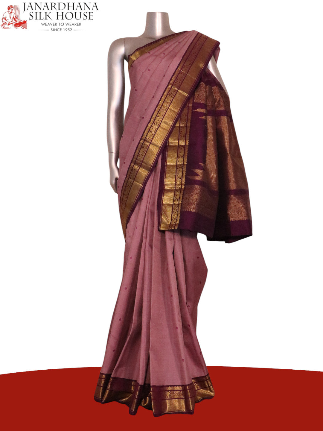 Pure Handloom Kanjeevaram Silk Saree AL200801