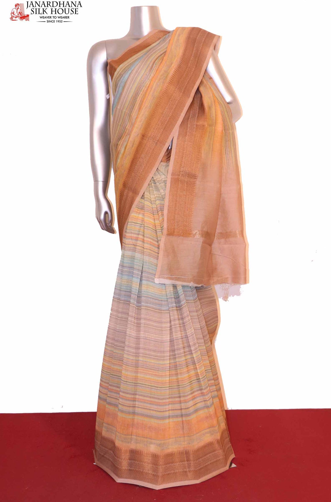 Exclusive Pure Chanderi Cotton Saree AI201065
