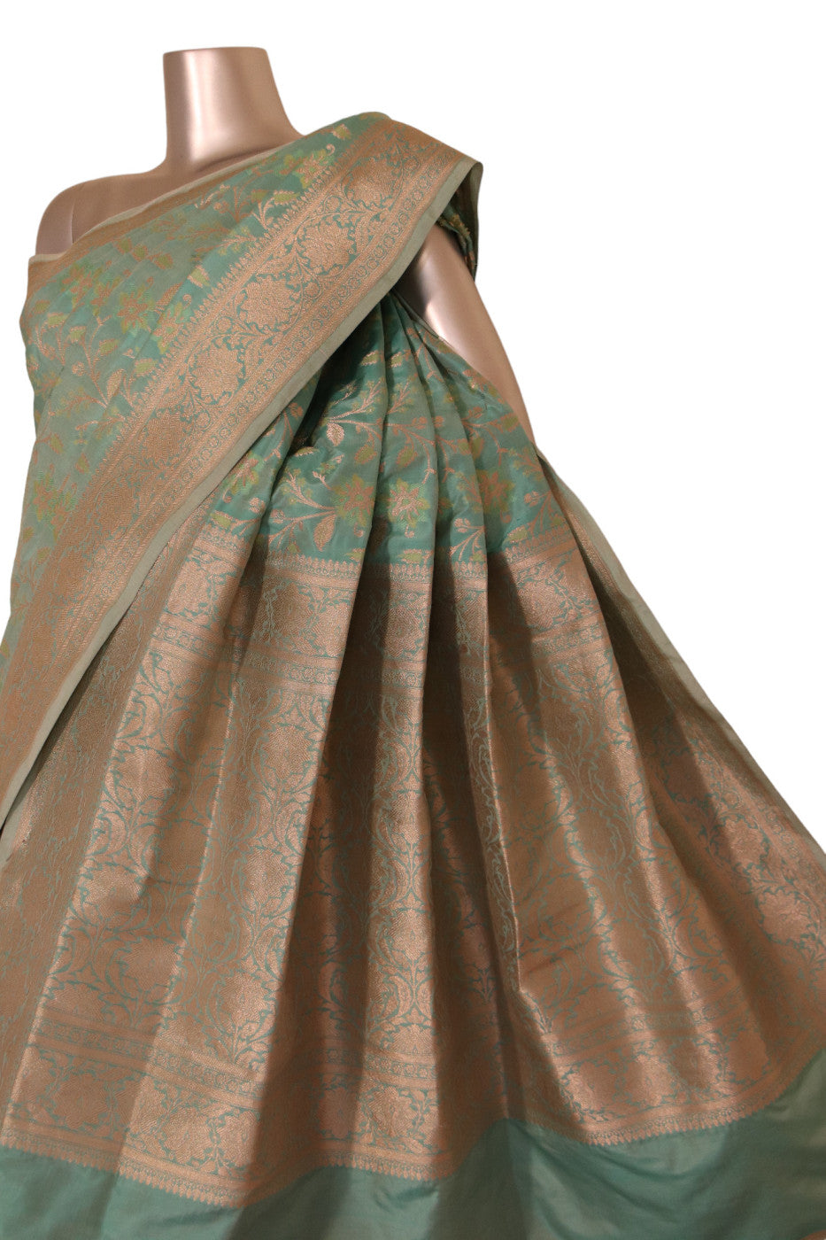Grand Floral Wedding Banarasi Silk Saree AJ209232