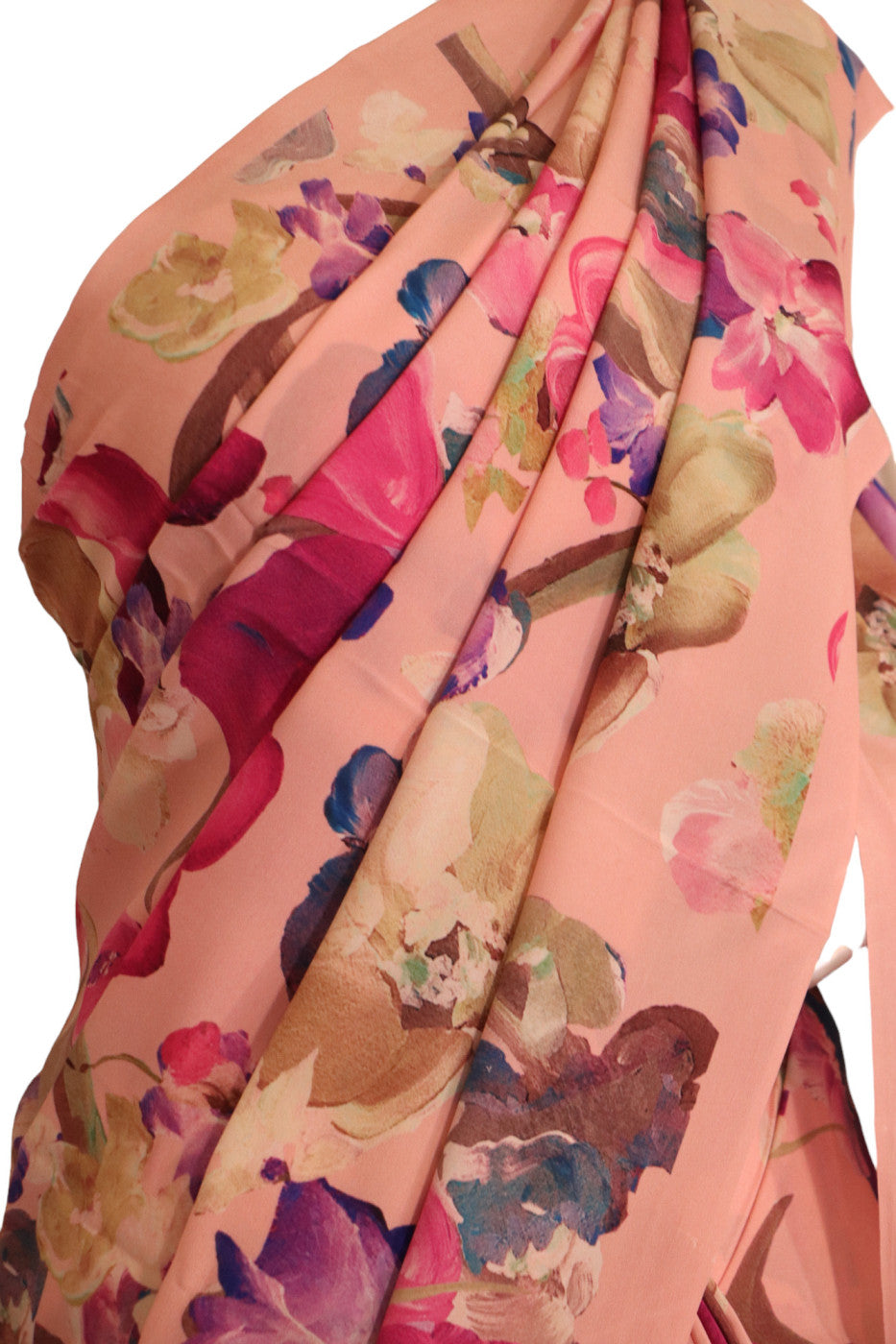 Floral Exclusive Pure Crepe Silk Saree AJ210510