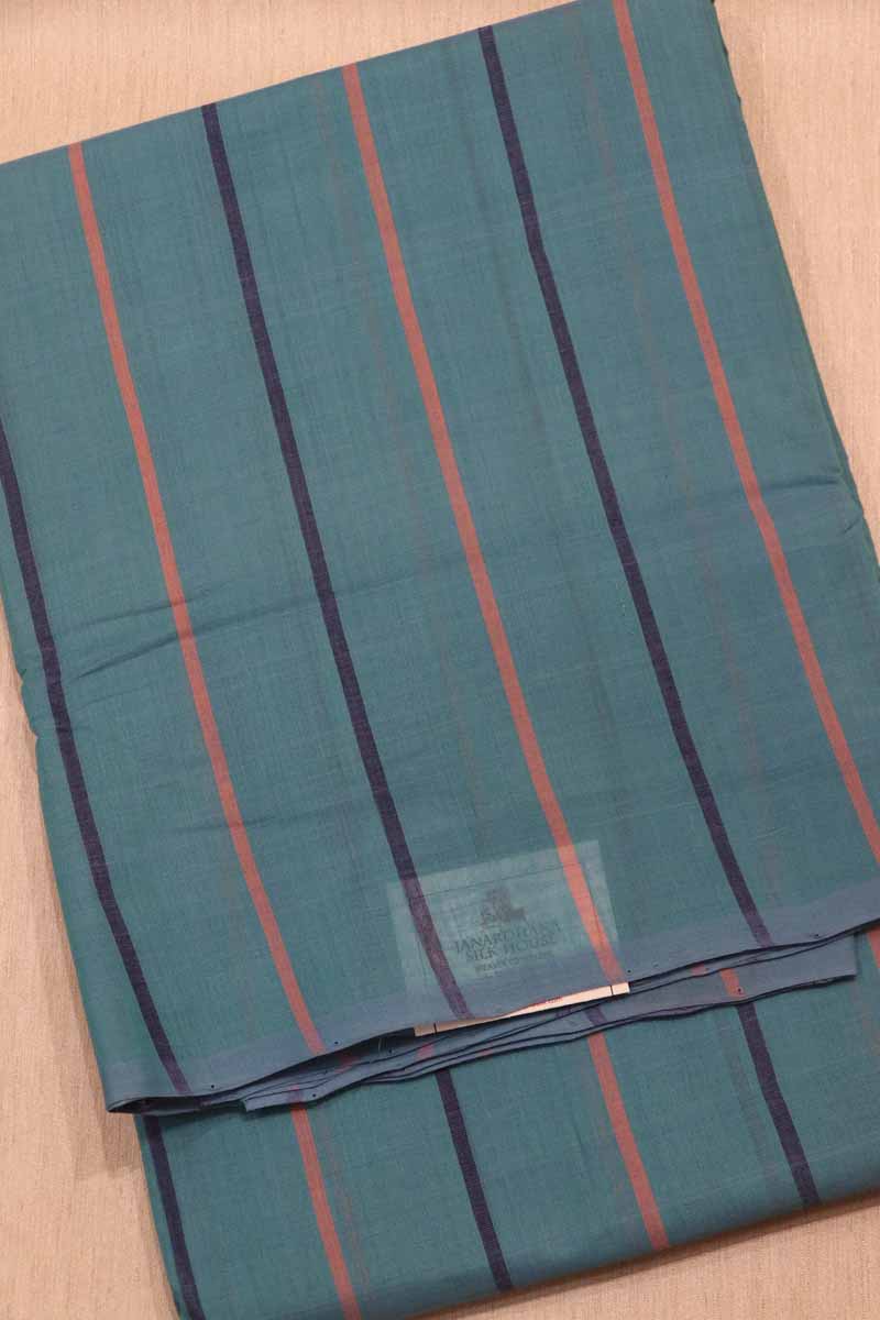 Handloom Stripe Cotton Saree AG207943