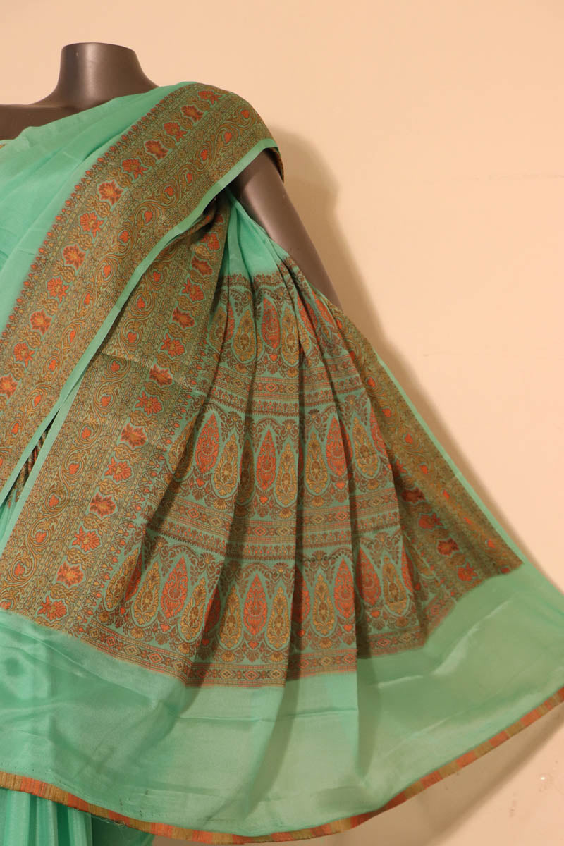 Exclusive Thread Weave Pure Crepe Silk Saree AI212555