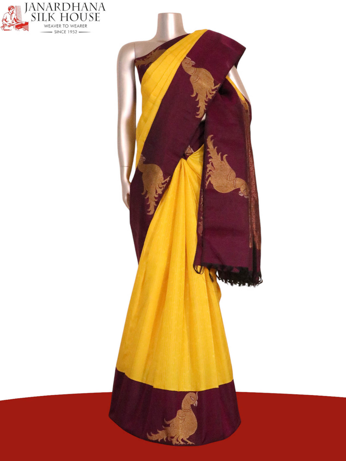 Pure Handloom Kanjeevaram Silk Saree AK212636