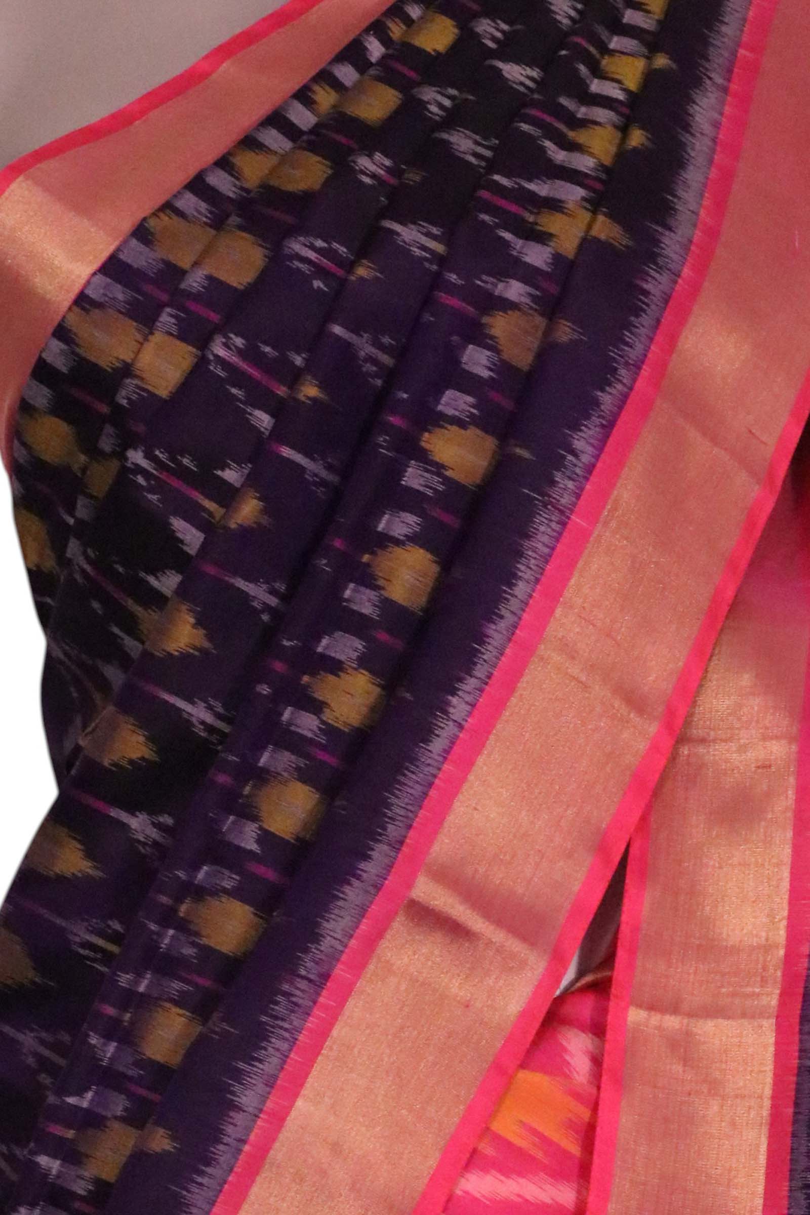 Designer Exclusive Handloom Ikat Soft Silk Saree AL211561
