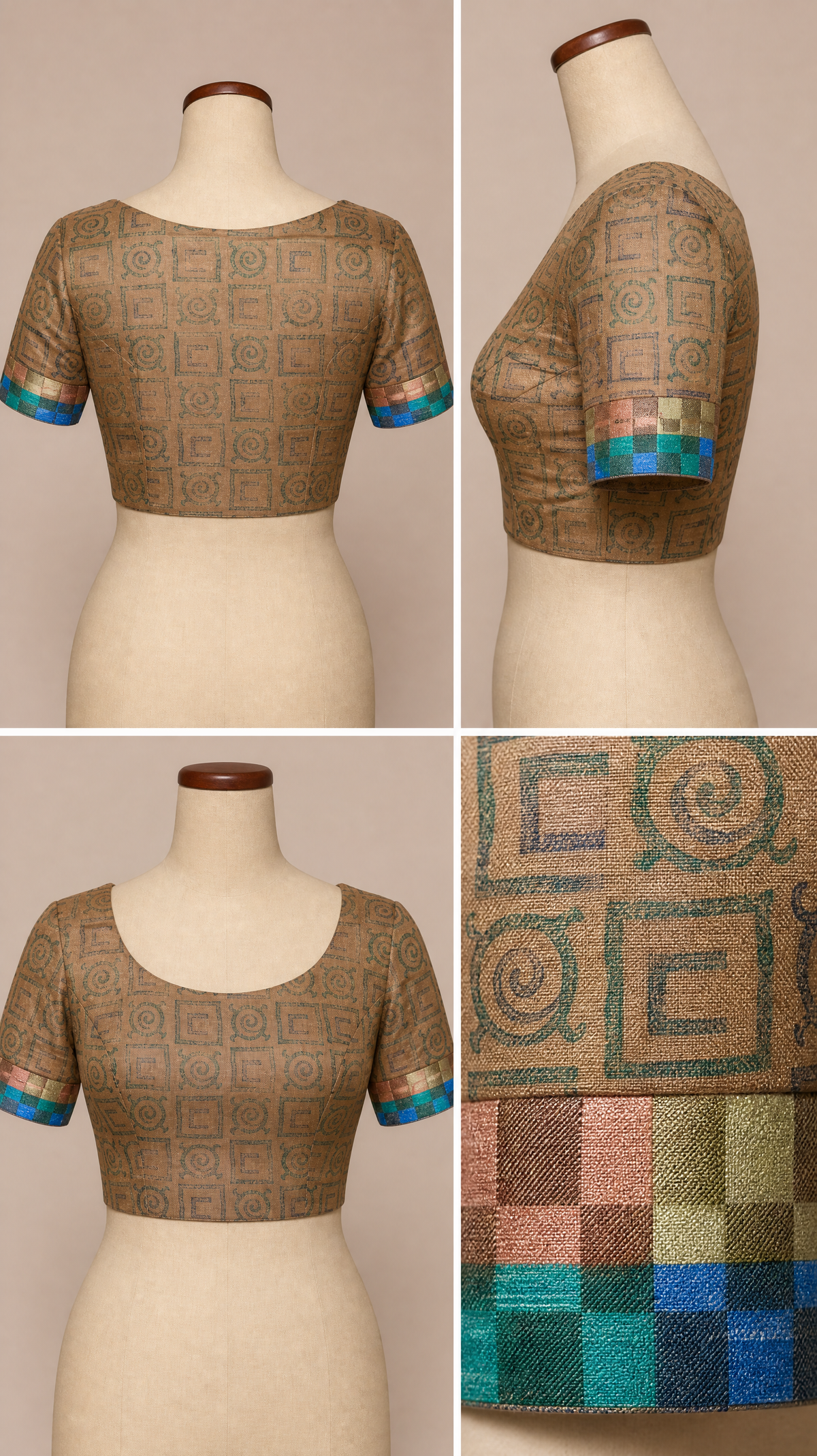 al203700 - blouse grid