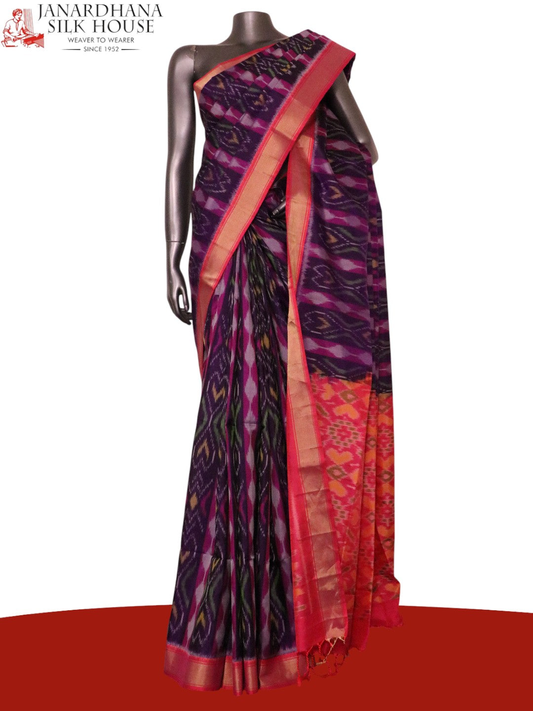 Designer Exclusive Handloom Ikat Soft Silk Saree AL211567