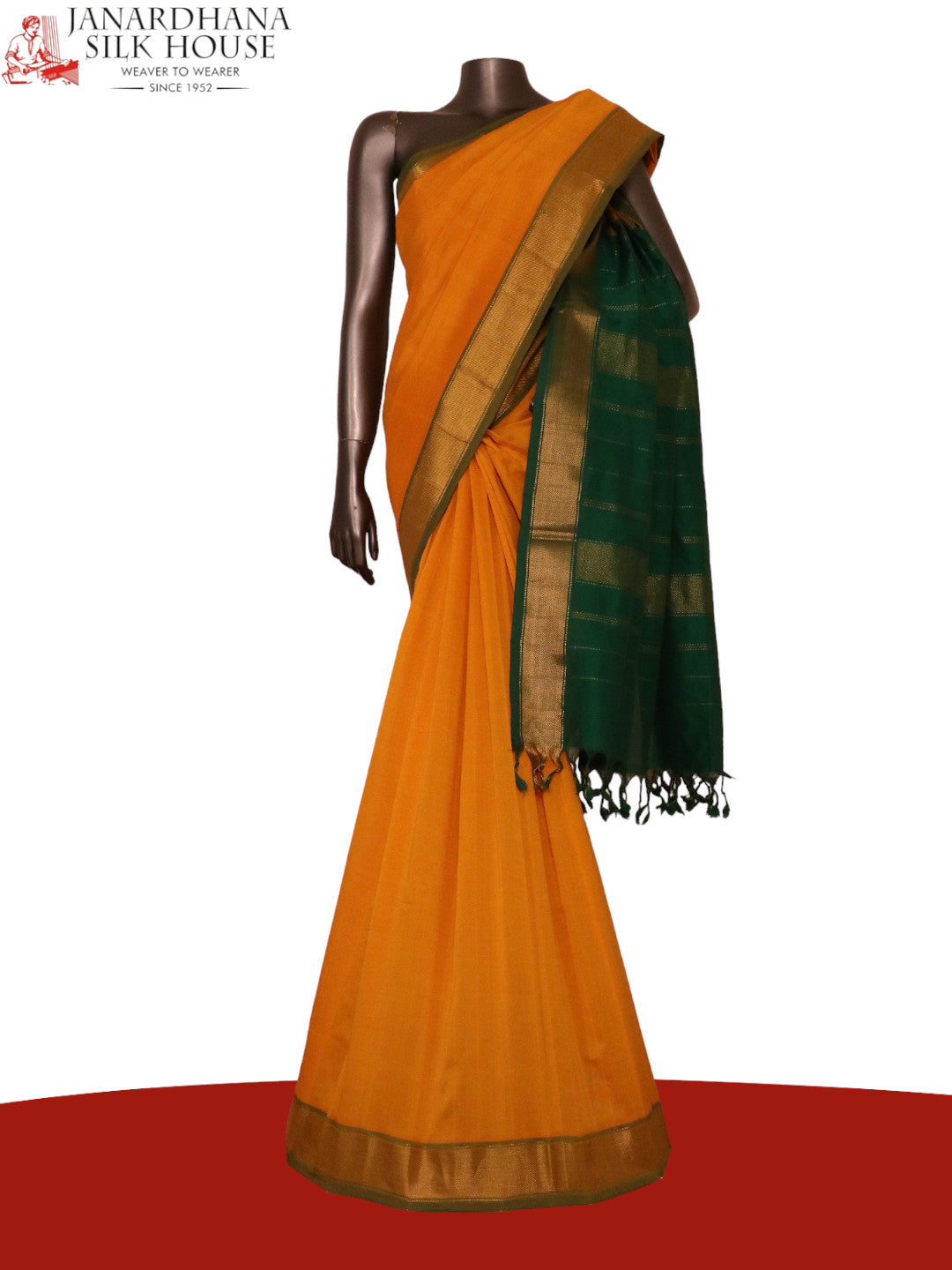 Traditional Handloom Pure Maheshwari Cotton AK200795