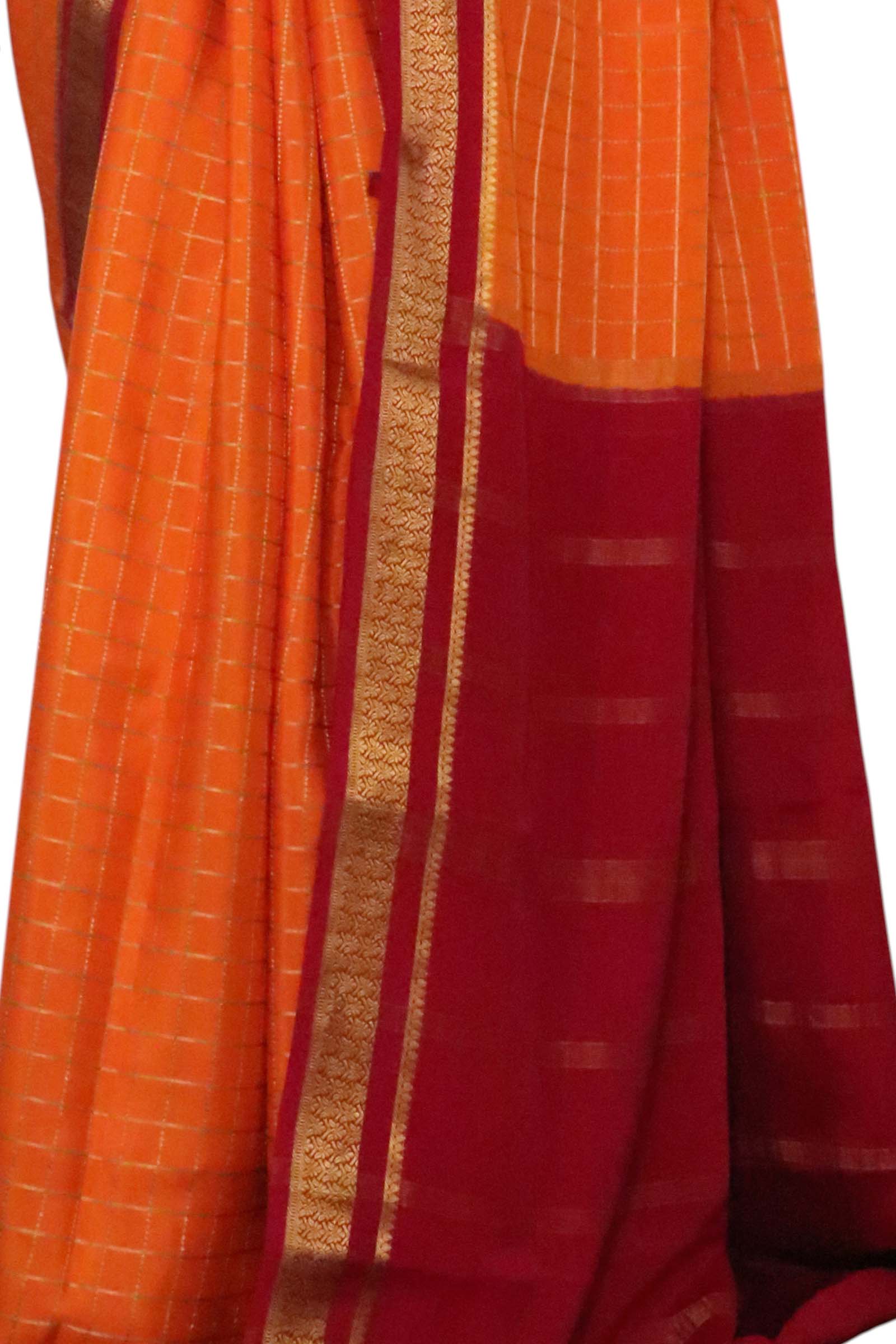 Pure Mysore Crepe Silk Saree AL211347