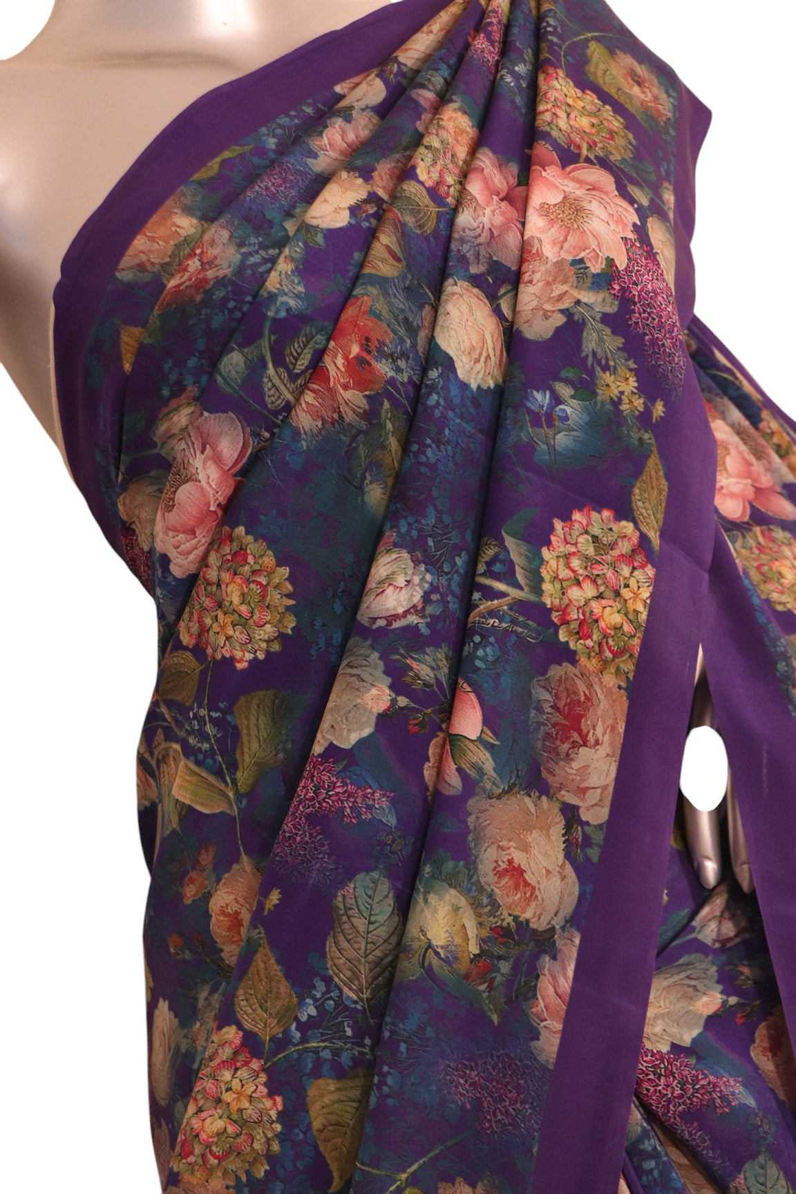 Exclusive Floral Pure Crepe Silk Saree AK203368
