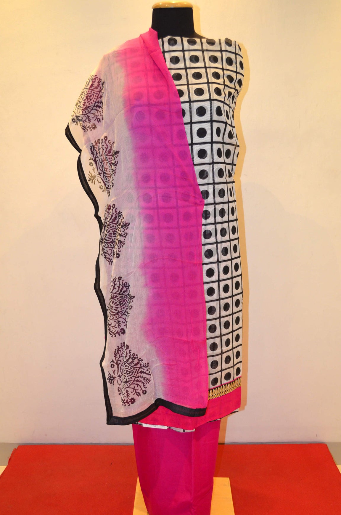 Fancy Party Wear Printed Cotton Suit AA203916