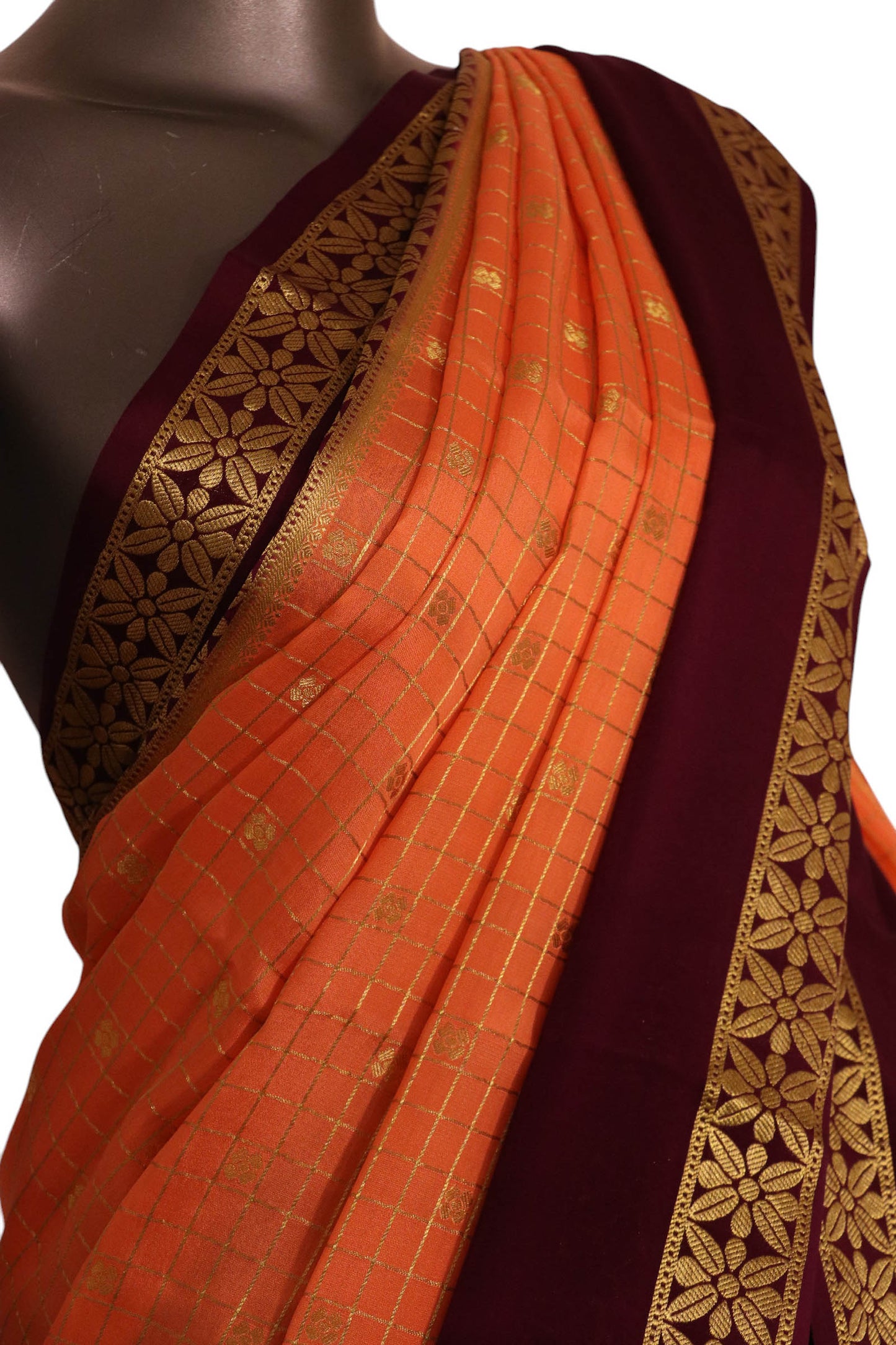pure mysore crepe silk saree al200166