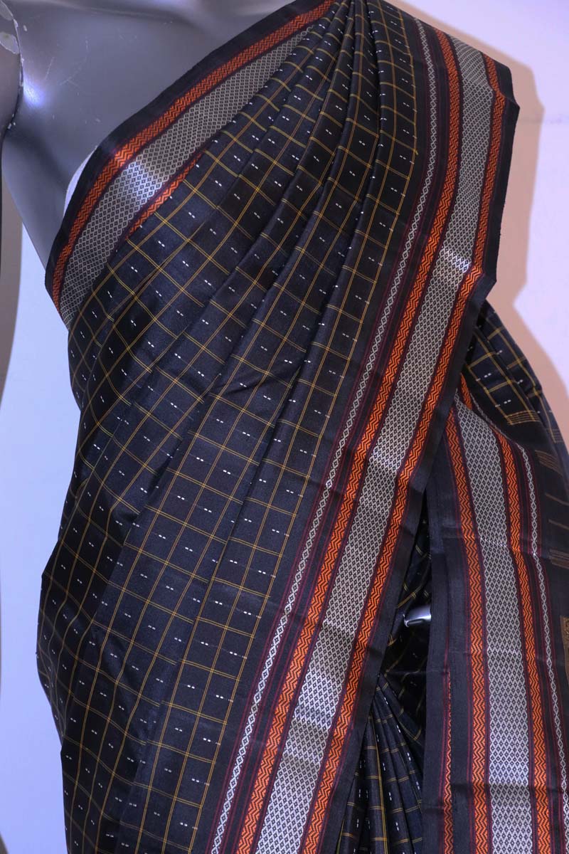 Handloom Soft Thread Weave Kanjeevaram Silk Saree AJ200178