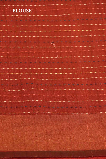 Exclusive Printed Pure Tussar Silk Saree Thread Work Border AI202268