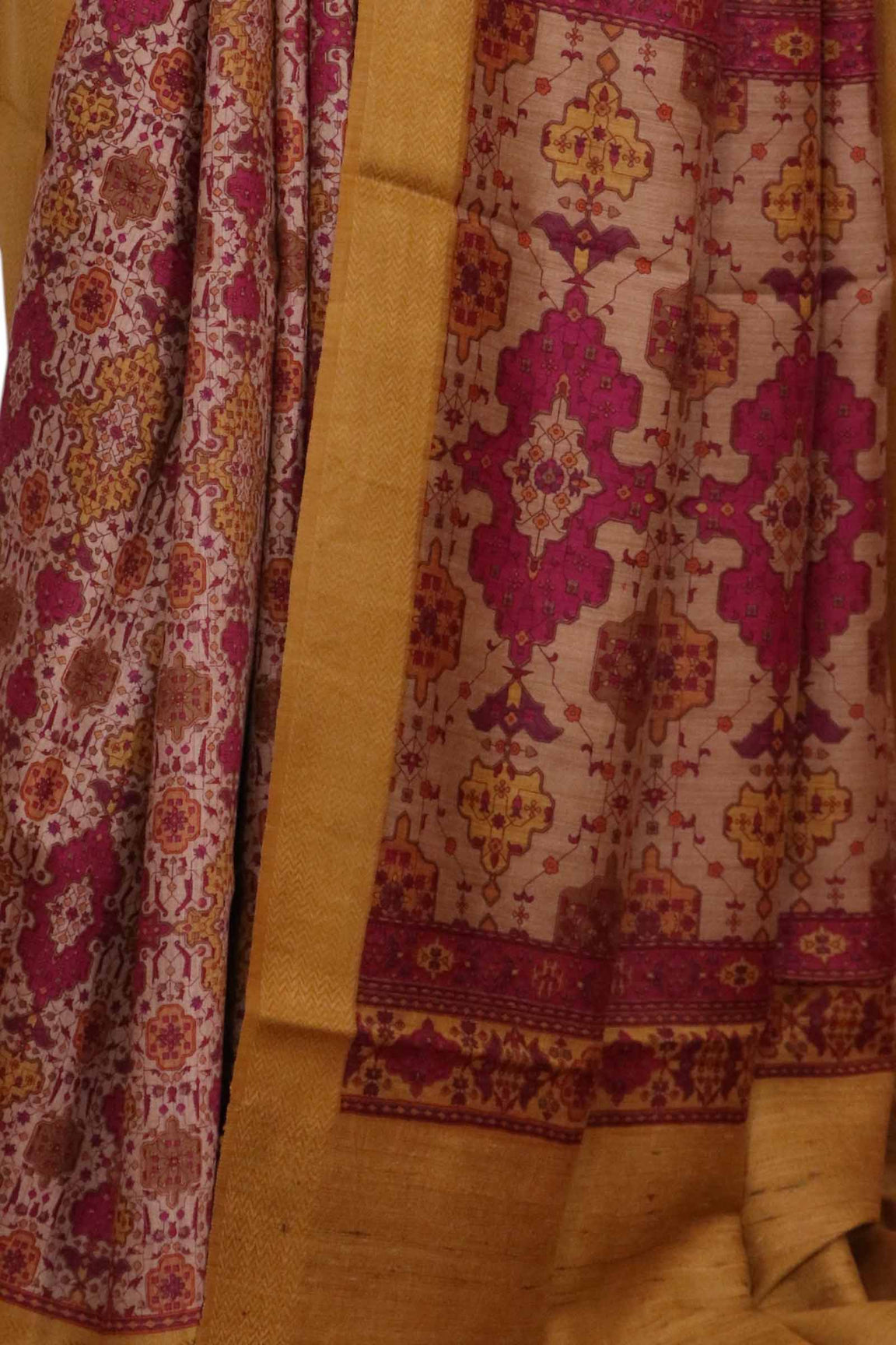 Handloom Pure Tussar Silk Saree AL203685