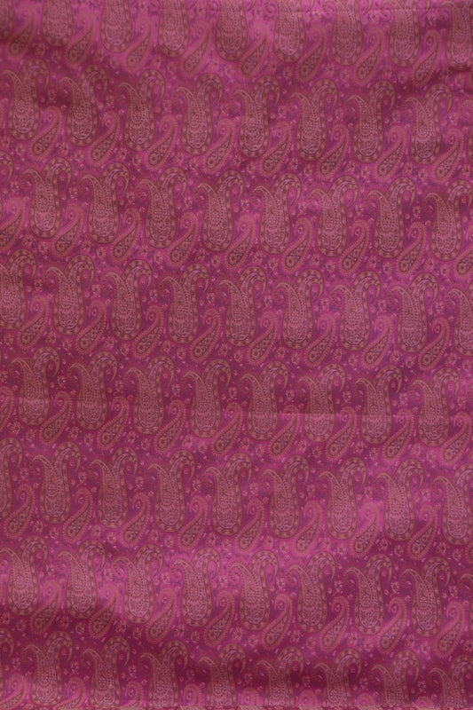 Handloom Pure Silk Jamawar Fabric AK204601